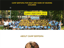 Tablet Screenshot of campsertomaclub.org